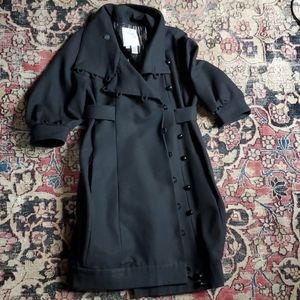 Oversized Black Tracy Reese Cocoon Coat